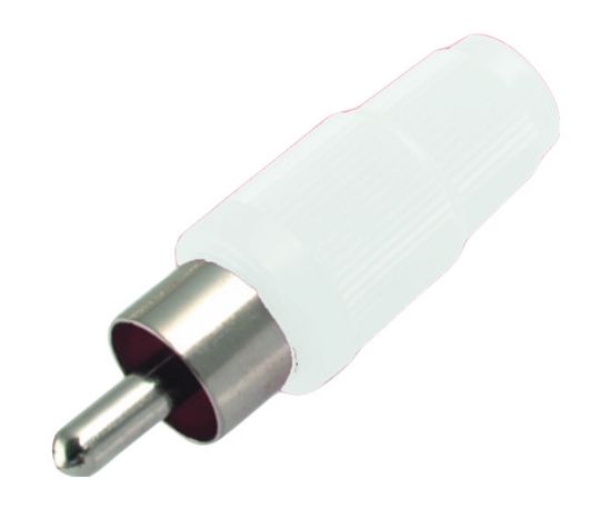 Picture of PLUG RCA STRAIGHT WHITE NO/SLEEVE