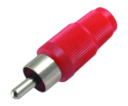 Picture of PLUG RCA STRAIGHT RED NO/SLEEVE