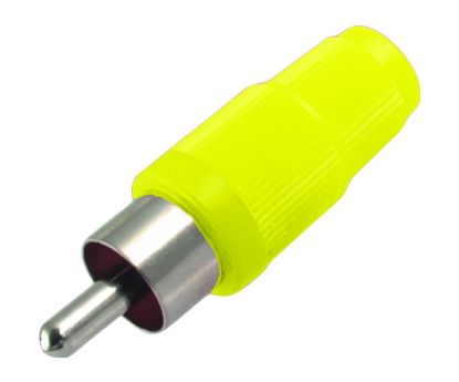 Picture of PLUG RCA STRAIGHT YELLOW NO/SLEEVE