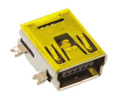 Picture of MINI USB SOCKET R/A SMD TYPE-B 5P
