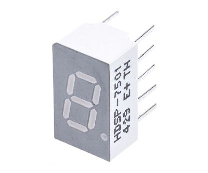 Picture of LED DISPLAY 7-SEG CA RED 5.4mcd H=7.6mm