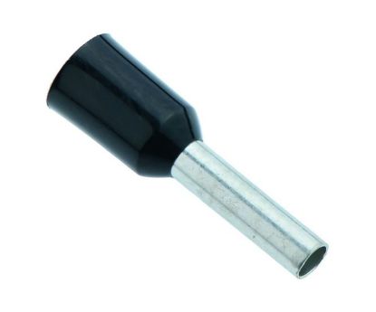 Picture of BOOT LACE TERMINAL BLACK 1.5mm2 L=8 - DEBULK