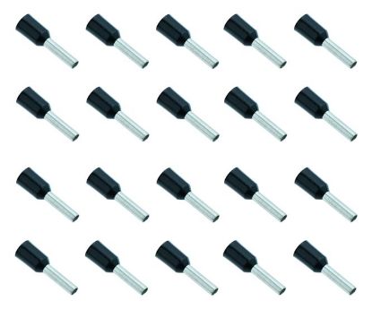 Picture of BOOT LACE TERMINAL BLACK 1.5mm2 L=8 - 1K/B