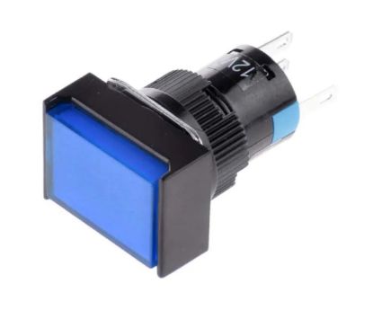 Picture of PUSH BUTTON ILL-BL MOM 1xNONC 12V