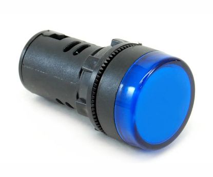 Picture of PILOT LIGHT HIGH BLUE LED 22MM 24V DC/AC