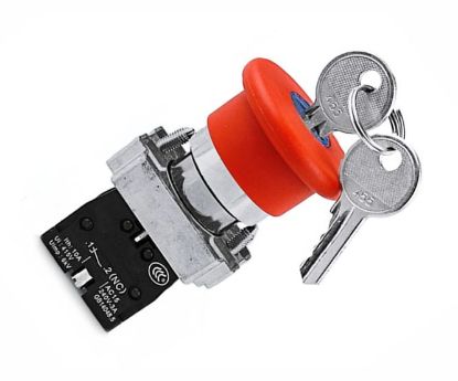 Picture of 22mm PUSH BUTTON KEY MUSHROOM HEAD NC