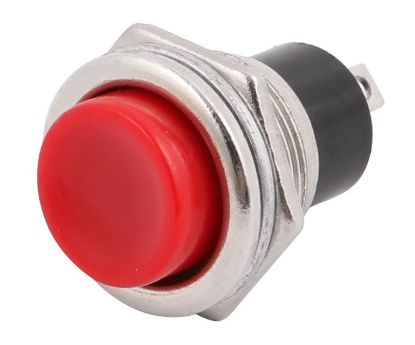 Picture of PUSH BUTTON SWITCH N.C. SPST 3A RED M16 D=19mm