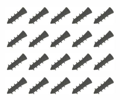 Picture of PLUG - CABLE FIXING BLACK 6mm - 100/BAG