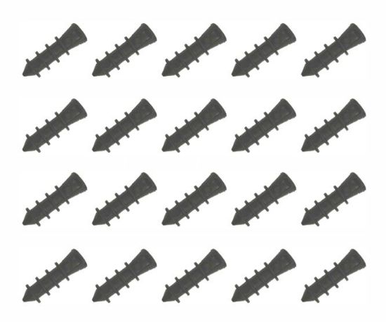 Picture of PLUG - CABLE FIXING BLACK 6mm - 100/BAG
