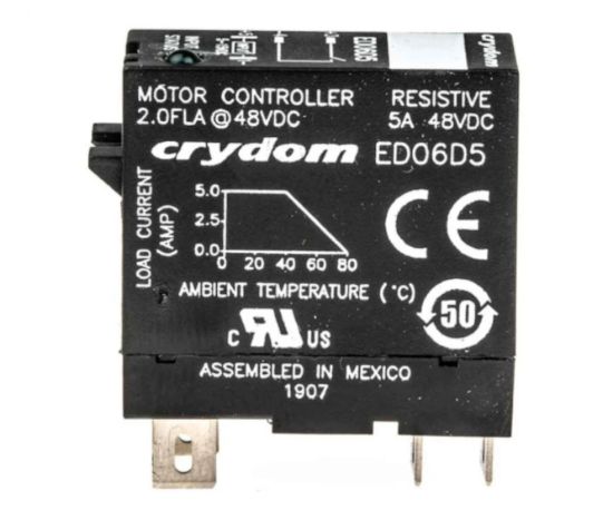 Picture of D/R SSR 5A 48VDC 29x12.7x37.4mm QUICK-CONNECT
