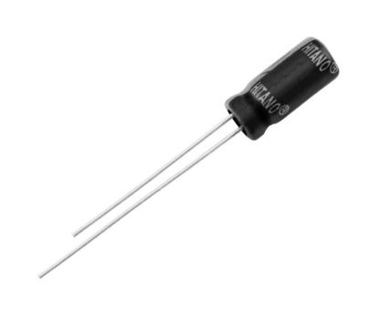 Picture of ELECTROLYTIC CAPACITOR RADIAL 4.7uF 50V ST 5x11 P=2