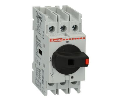 Picture of DIN RAIL LOAD BREAK SWITCH 16A 7.5KW 3P