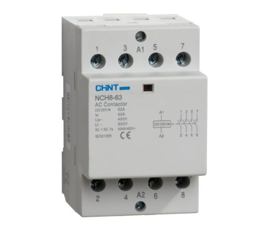 Picture of CONTACTOR MODULAR 4P 2NO 2NC 63A 240V-COIL