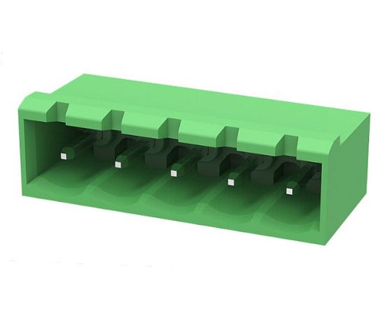 Picture of TERMINAL BLOCK R/A PCB-MNT  5P CLOSED P=5.08