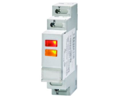 Picture of 2PH INDICATOR 240V AC DIN MOUNT RED AND YEL