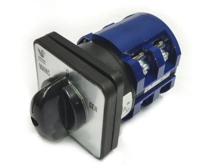 Picture of CHANGE OVER ROTARY SWITCH 63A 2-P0LE 64x64