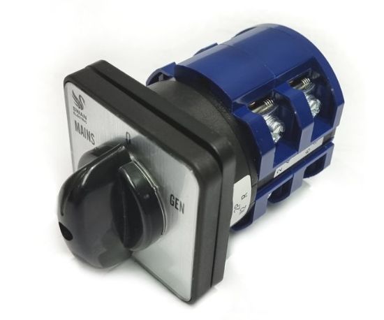 Picture of CHANGE OVER ROTARY SWITCH 63A 2-P0LE 64x64