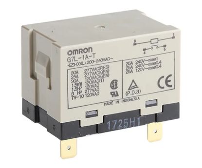 Picture of POWER RELAY 240VAC COIL 25A DPST QUICK CONNECT