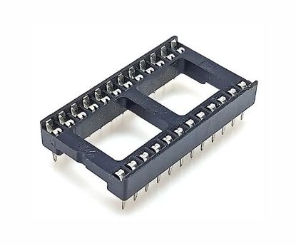 Picture of IC SOCKET DIL 0.6 24W STD D-LEAF - DEBULK