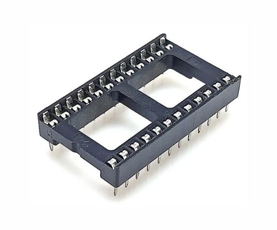 Picture of IC SOCKET DIL 0.6 24W STD D-LEAF - DEBULK
