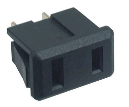 Picture of SOCKET AC FLAT 2-PIN P/MNT AMERICAN