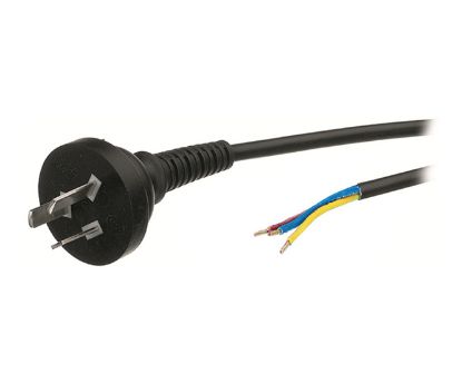 Picture of POWER LEAD STRAIGHT 3x1.00mm 10A 3P FLAT OPEN END