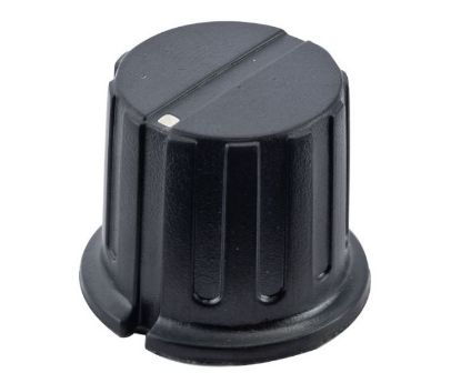 Picture of KNOB PLA BLK SCR DOT 24x20x6.4
