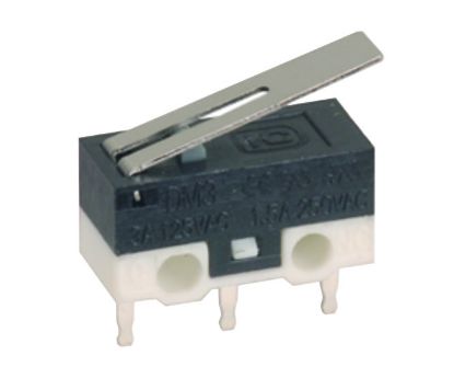 Picture of SUB MINI MICRO LIMIT SWITCH SPDT LEVER=14mm PCB