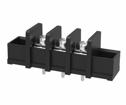 Picture of BARRIER TERMINAL BLOCK PCB PINS W/EARS 3W P=10mm C PIN