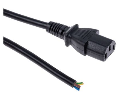 Picture of LEAD IEC-SOCKET TO O/END 15M BLACK 3x1.5mm 10A