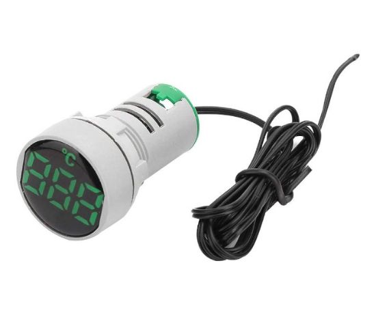 Picture of INDICATOR THERMOMETER 22MM ROUND GREEN