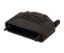 Picture of COVER 25W D-SUB BLACK THUMB SCREWS