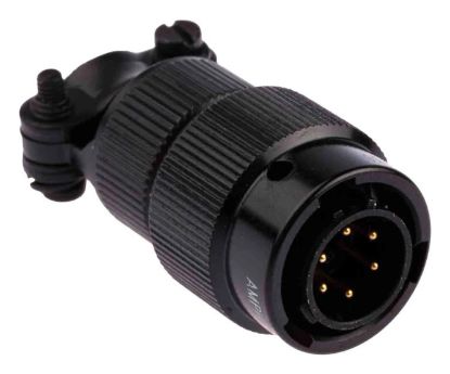 Picture of ALU MALE CIRCULAR CONNECTOR 700V 7.5A 6W SOLDER TERMINALS