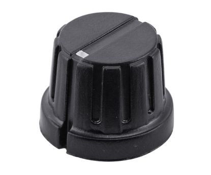Picture of KNOB PLA BLK RND LIN 21x16x6.4