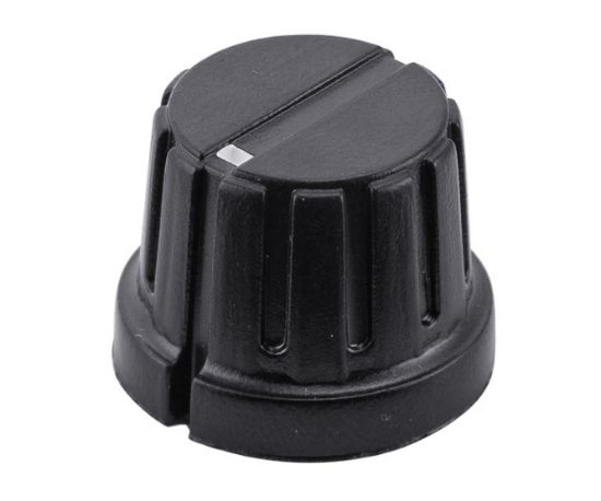 Picture of KNOB PLA BLK RND LIN 21x16x6.4
