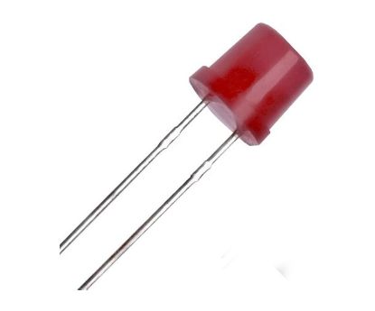 Picture of LED 5mm DI-RD RND/FLT 5mcd