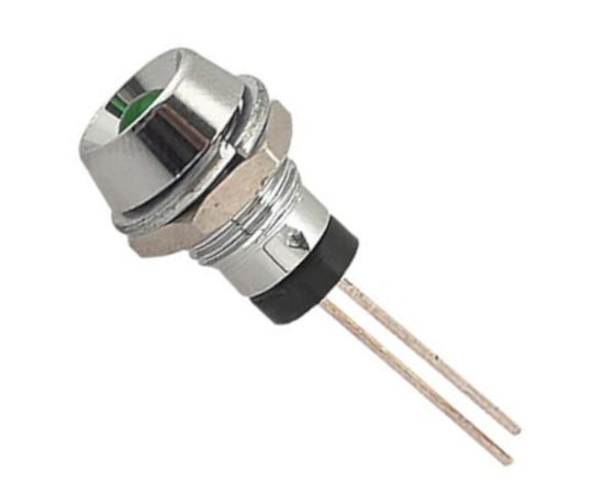 Picture of LED HOLDER 5mm CHROME GRN  LED