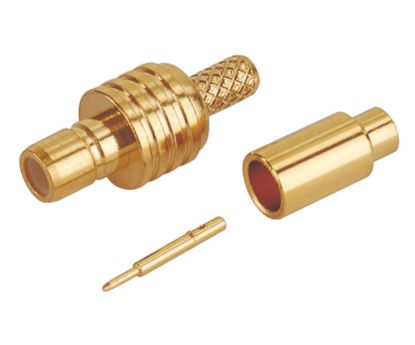 Picture of SMB-PLUG 3-PC CRIMP RG174, GOLD