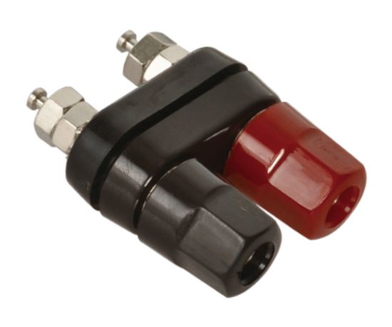 Picture of SOCKET BANANA DUAL 4mm RD/BLK