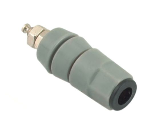 Picture of SOCKET BANANA 4mm  GREY/BLK