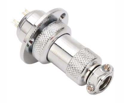 Picture of MICROPHONE CIRCULAR PLUG & SOCKET 6W