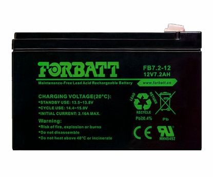 Picture of BATTERY SLA 12V 7.2AH 151x65x94