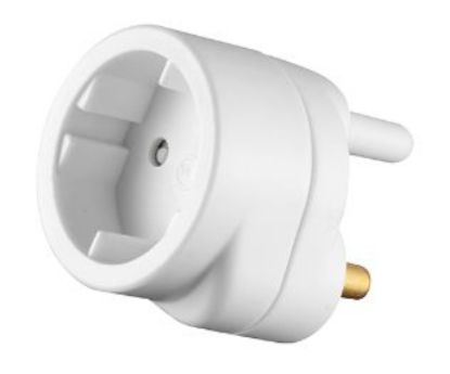 Picture of 2-PIN EUROMATE SCHUKO ADAPTOR PLUG