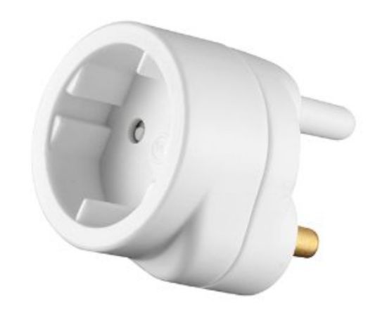 Picture of 2-PIN EUROMATE SCHUKO ADAPTOR PLUG
