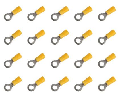 Picture of TERMINAL PRE-INS RING LUG YELLOW R=5.3mm-1K/BAG