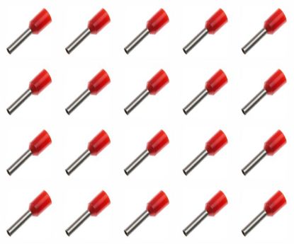Picture of TERMINAL BOOT LACE RED 2.5mm L=10 1k/BAG