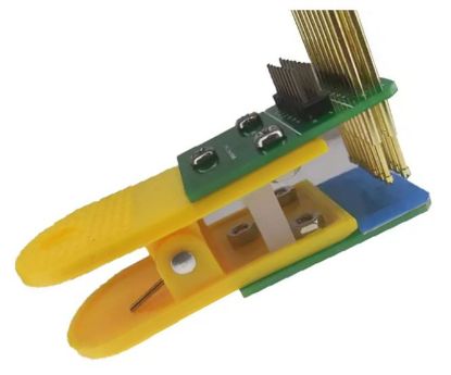 Picture of TEST CLIP WITH SPRING PROBES P=2.54 DIP08