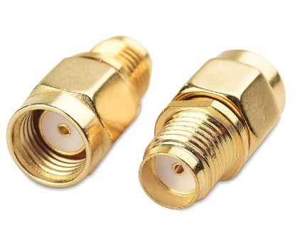 Picture of SMA ADAP REVERSE GENDER PLUG BODY WITH SOCKET TO SOCKET BODY WITH SOCKET