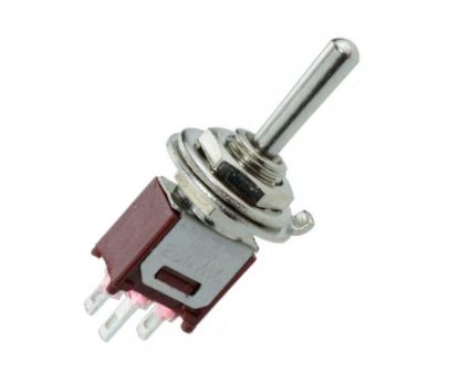 Picture of SUB-MINI TOGGLE SWITCH SPDT ON-ON 3A 120VAC