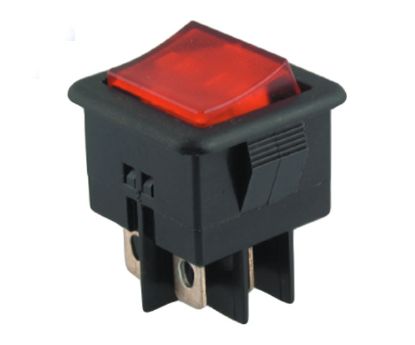 Picture of ROCKER SWITCH DPST ON-OFF 125V 16A 28x25mm